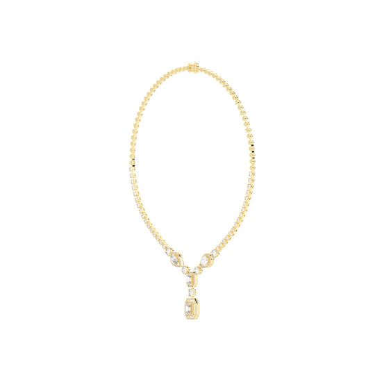 Regalia Radiant Emerald Tennis Necklace
