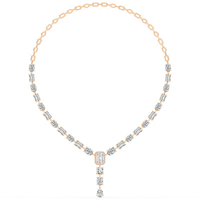 Imperial Grace Emerald Tennis Necklace