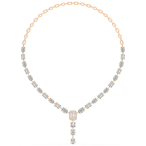 Imperial Grace Emerald Tennis Necklace