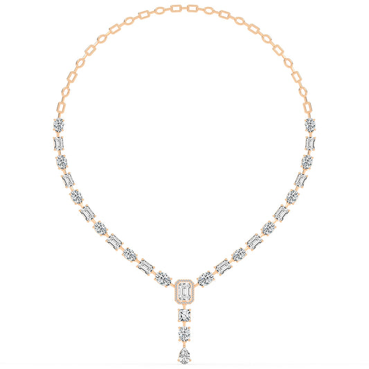 Imperial Grace Emerald Tennis Necklace