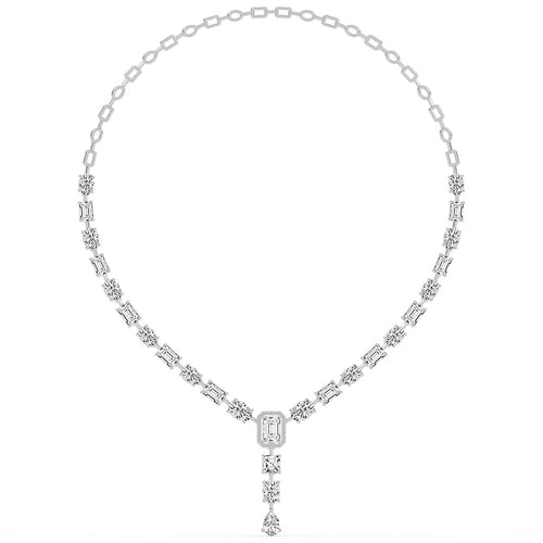Imperial Grace Emerald Tennis Necklace