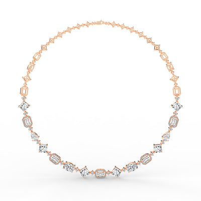 Cadenza Radiant Cut Symphony Necklace