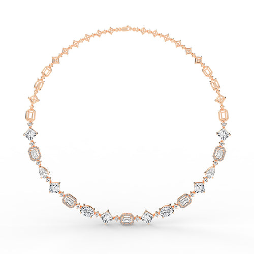 Cadenza Radiant Cut Symphony Necklace