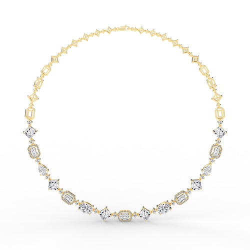 Cadenza Radiant Cut Symphony Necklace