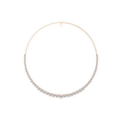 Lunaria Graduated Diamond Necklace