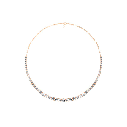 Lunaria Graduated Diamond Necklace