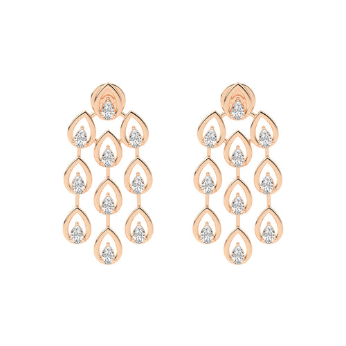 Radiant Teardrop Dangle Earrings