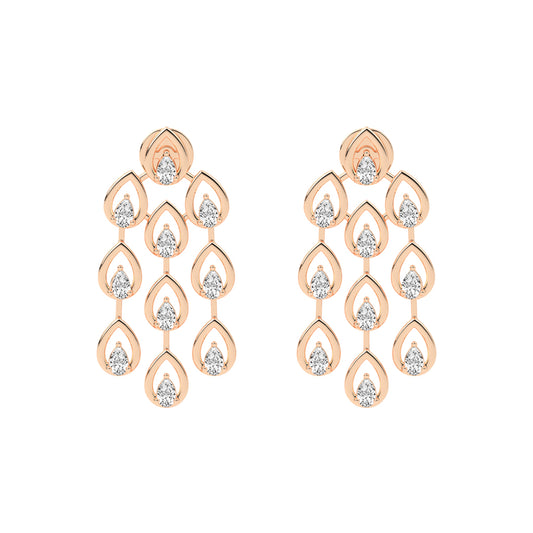 Radiant Teardrop Dangle Earrings