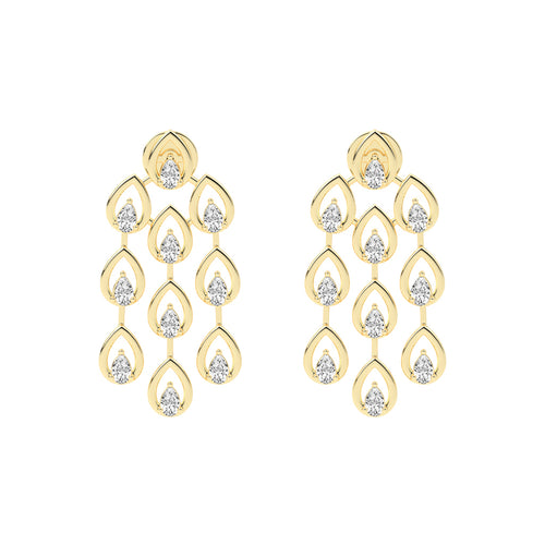 Radiant Teardrop Dangle Earrings