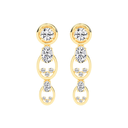 Radiant Loop Drop Earrings