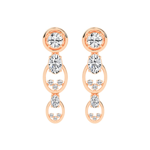 Radiant Loop Drop Earrings