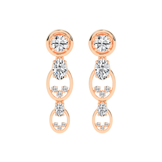 Radiant Loop Drop Earrings