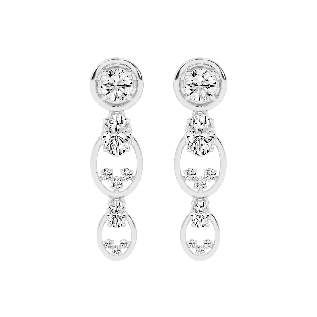Radiant Loop Drop Earrings