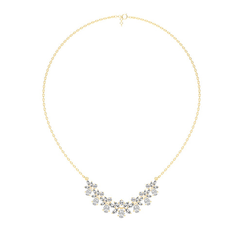 Elora Blossom Cluster Layered Necklace