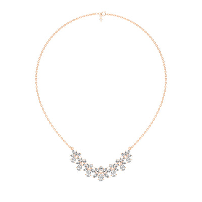 Elora Blossom Cluster Layered Necklace