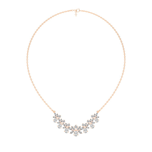 Elora Blossom Cluster Layered Necklace