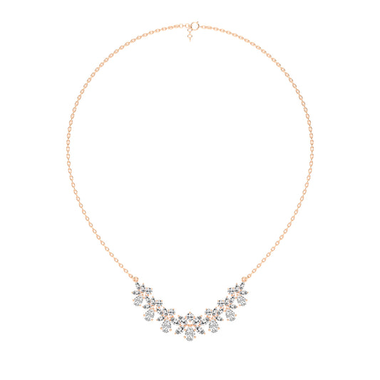Elora Blossom Cluster Layered Necklace