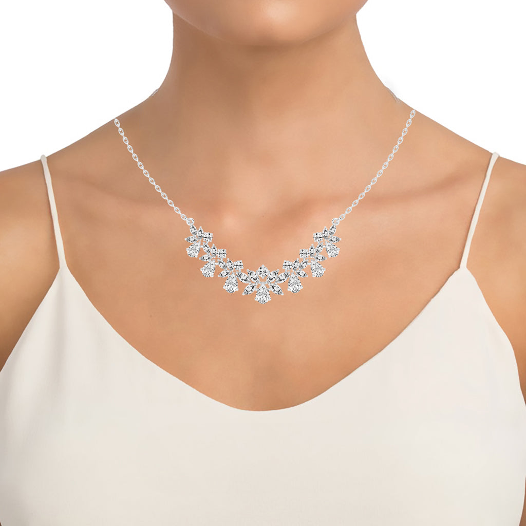 Elora Blossom Cluster Layered Necklace