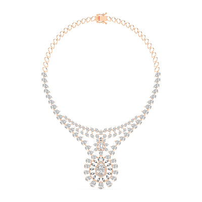 Majestic Bloom Diamond Necklace
