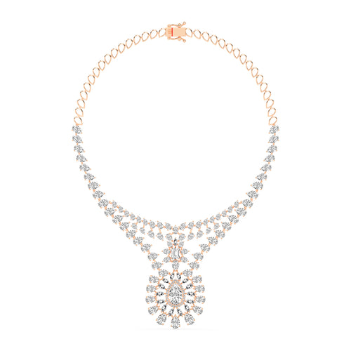 Majestic Bloom Diamond Necklace