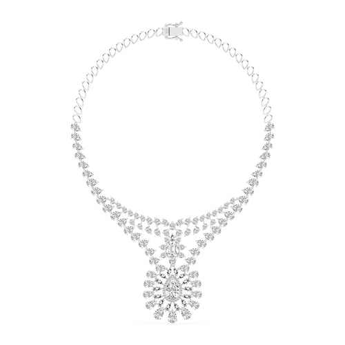 Majestic Bloom Diamond Necklace