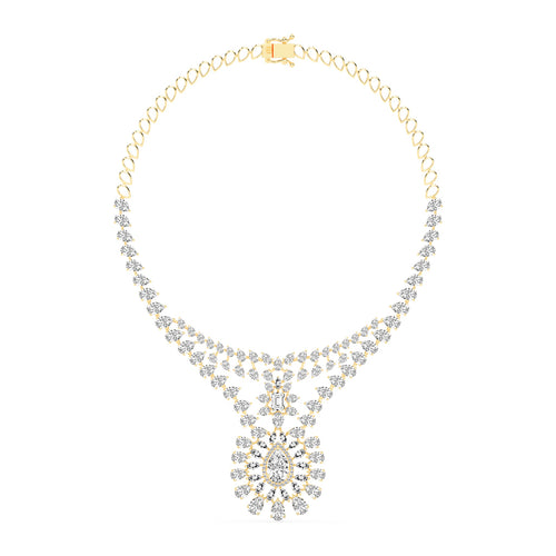 Majestic Bloom Diamond Necklace
