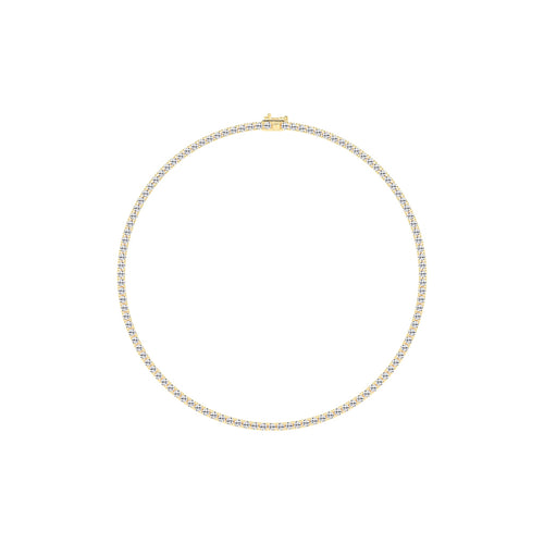 Aurelia Luxe Gold Tennis Necklace