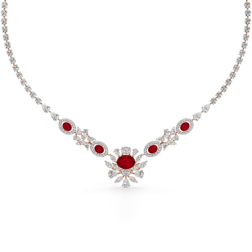 Regal Ruby Radiance Necklace