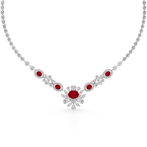 Regal Ruby Radiance Necklace