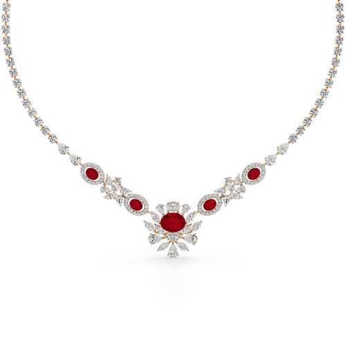 Regal Ruby Radiance Necklace