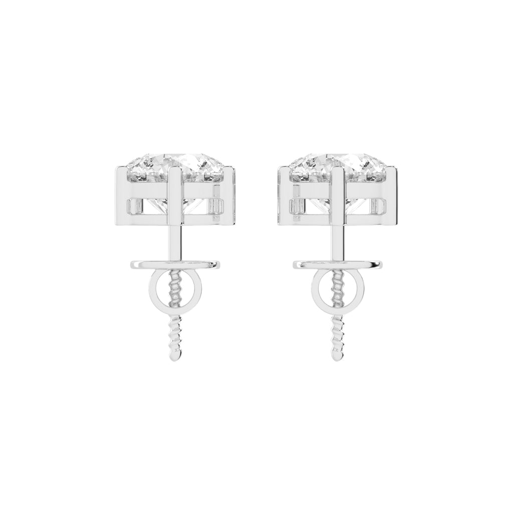 Classic TwoStone Diamond Drop Earrings