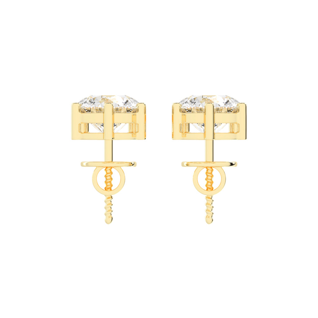 Classic TwoStone Diamond Drop Earrings
