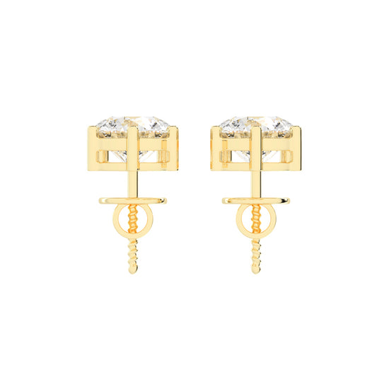 Classic TwoStone Diamond Drop Earrings