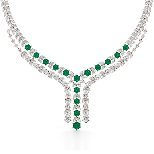 Majestic V-Shape Designer Necklace