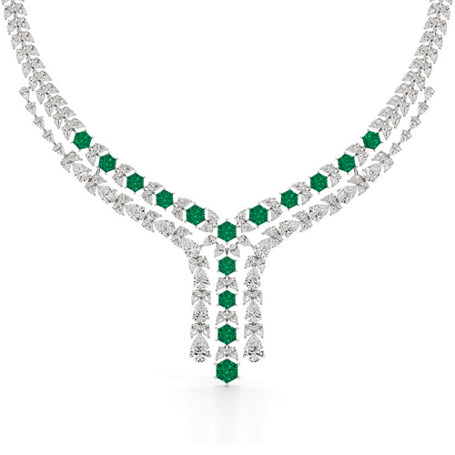 Majestic V-Shape Designer Necklace