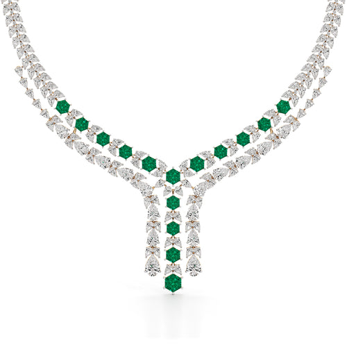 Majestic V-Shape Designer Necklace