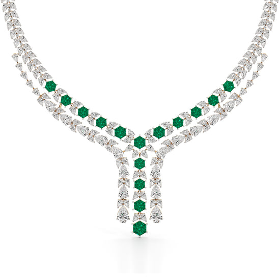 Majestic V-Shape Designer Necklace