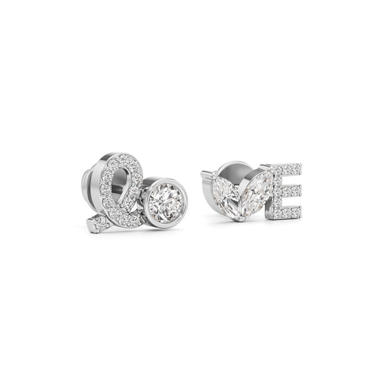 Diamond Love Stud Earrings