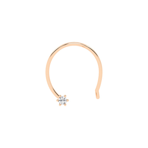 AuraFlora Diamond Nose Pin