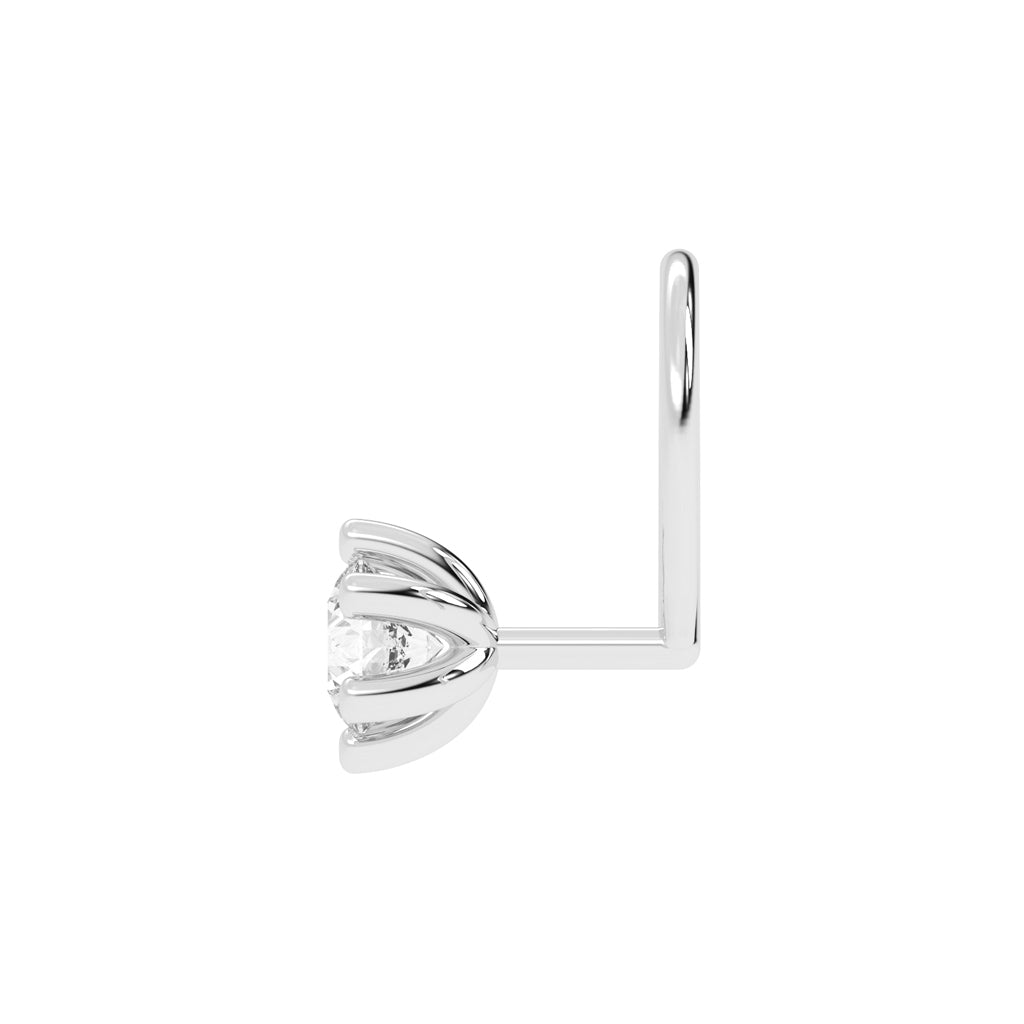 Blush Bloom Classic Floral Diamond Nose Pin