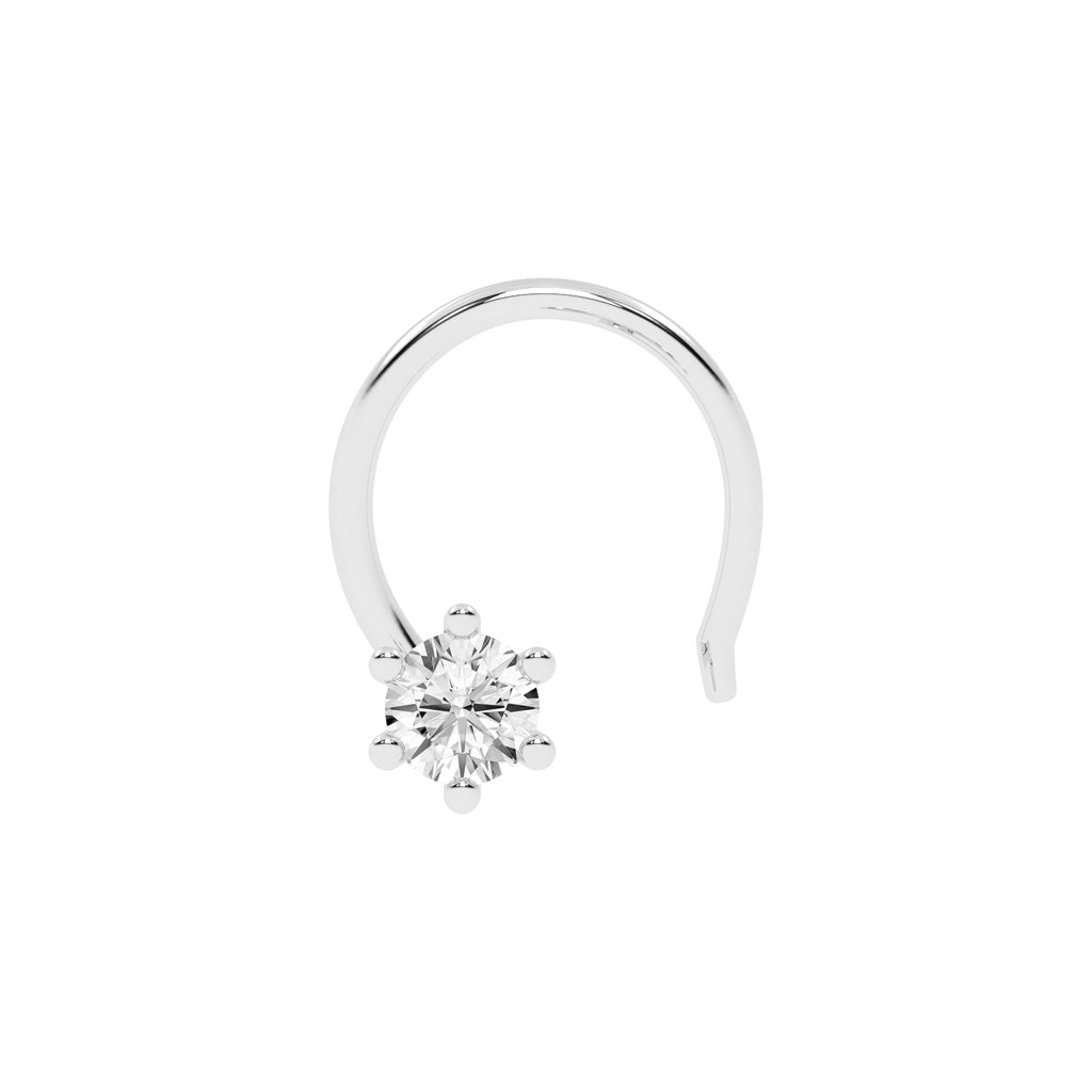 SunAura Spark 6-Prong Diamond Nose Pin