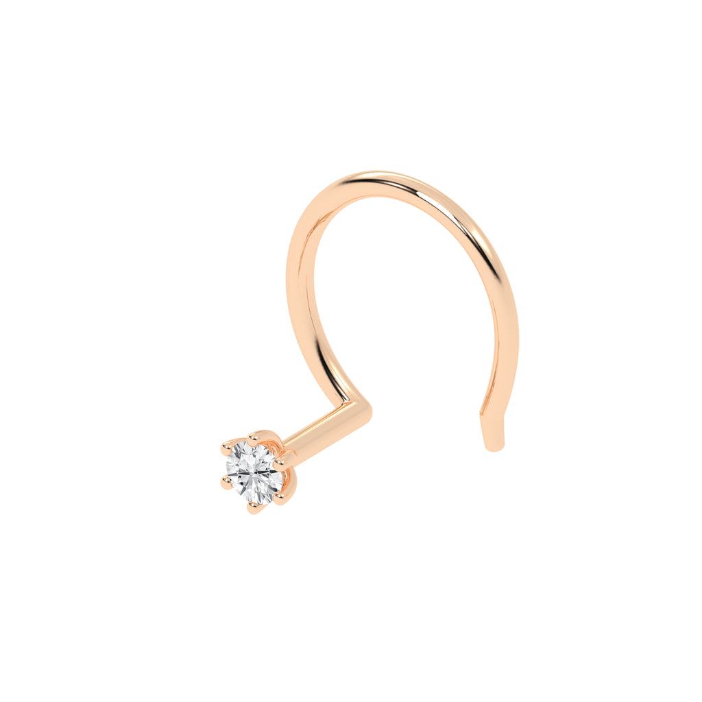Solira Gleam Classic Diamond Nose Pin