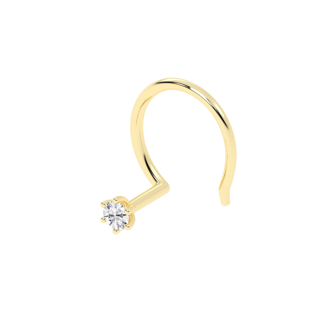 Solira Gleam Classic Diamond Nose Pin