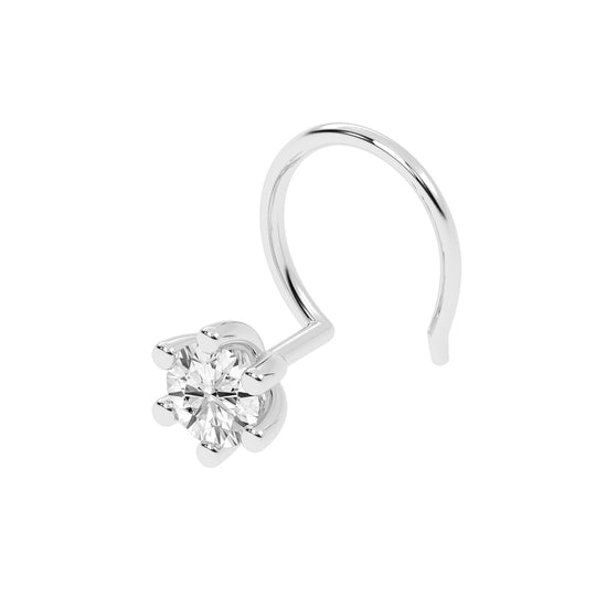 Celeste Bloom Floral Spark Diamond Nose Pin