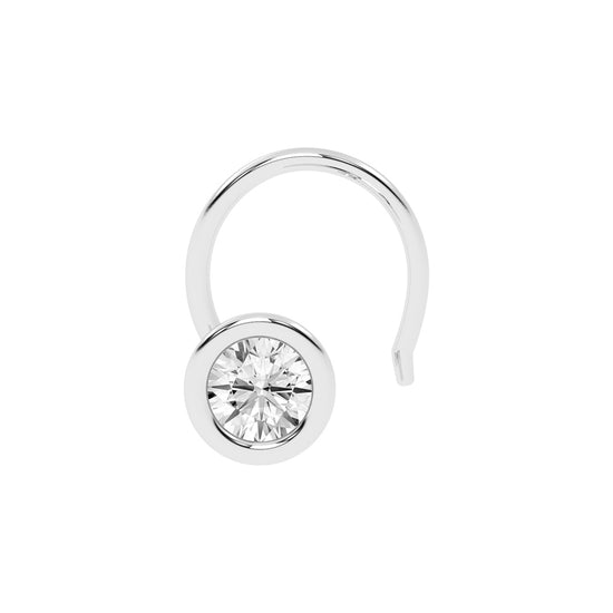 Bezel Set Solitaire Nose Pin