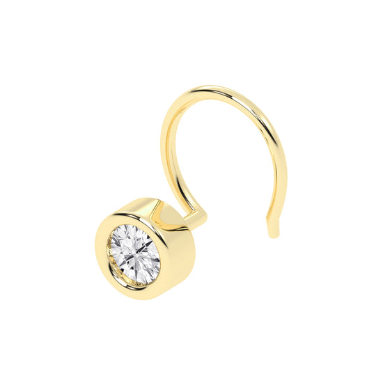 Bezel Set Solitaire Nose Pin