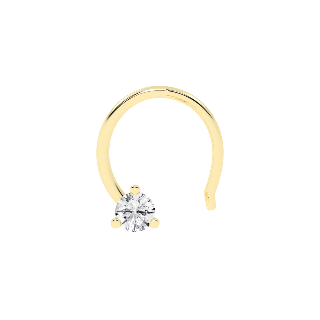 Brilliant Diamond Solitaire Nose Pin