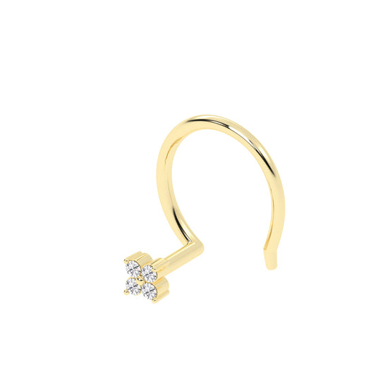 Petite Diamond Cluster Nose Ring