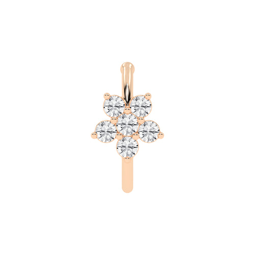 Blooming Diamond Floral Nose Pin