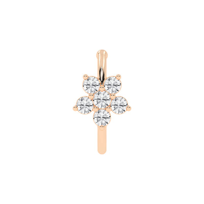 Blooming Diamond Floral Nose Pin